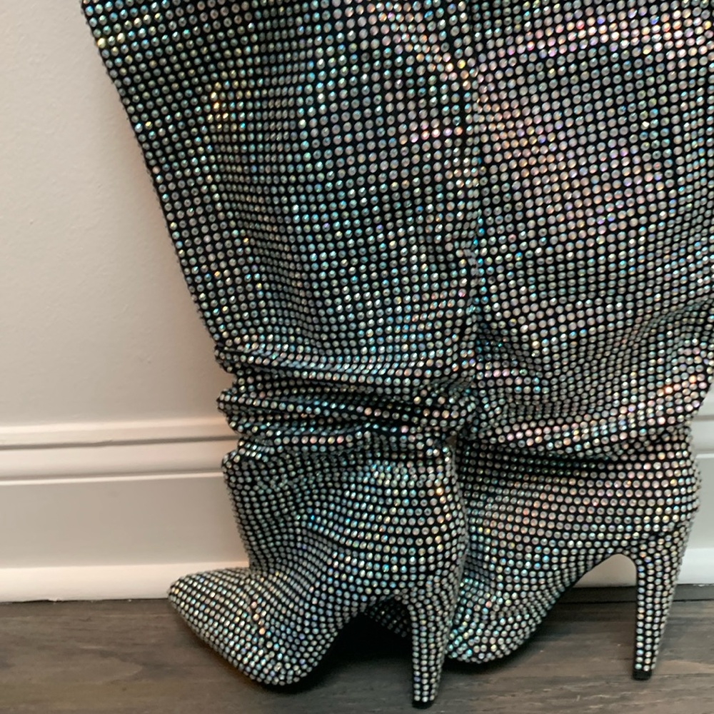 Steve Madden sequin boots